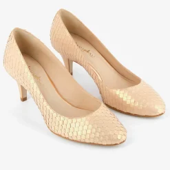 Escarpins en Cuir Hullya roses - Talon 7 cm