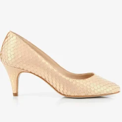 Escarpins en Cuir Hullya roses - Talon 7 cm