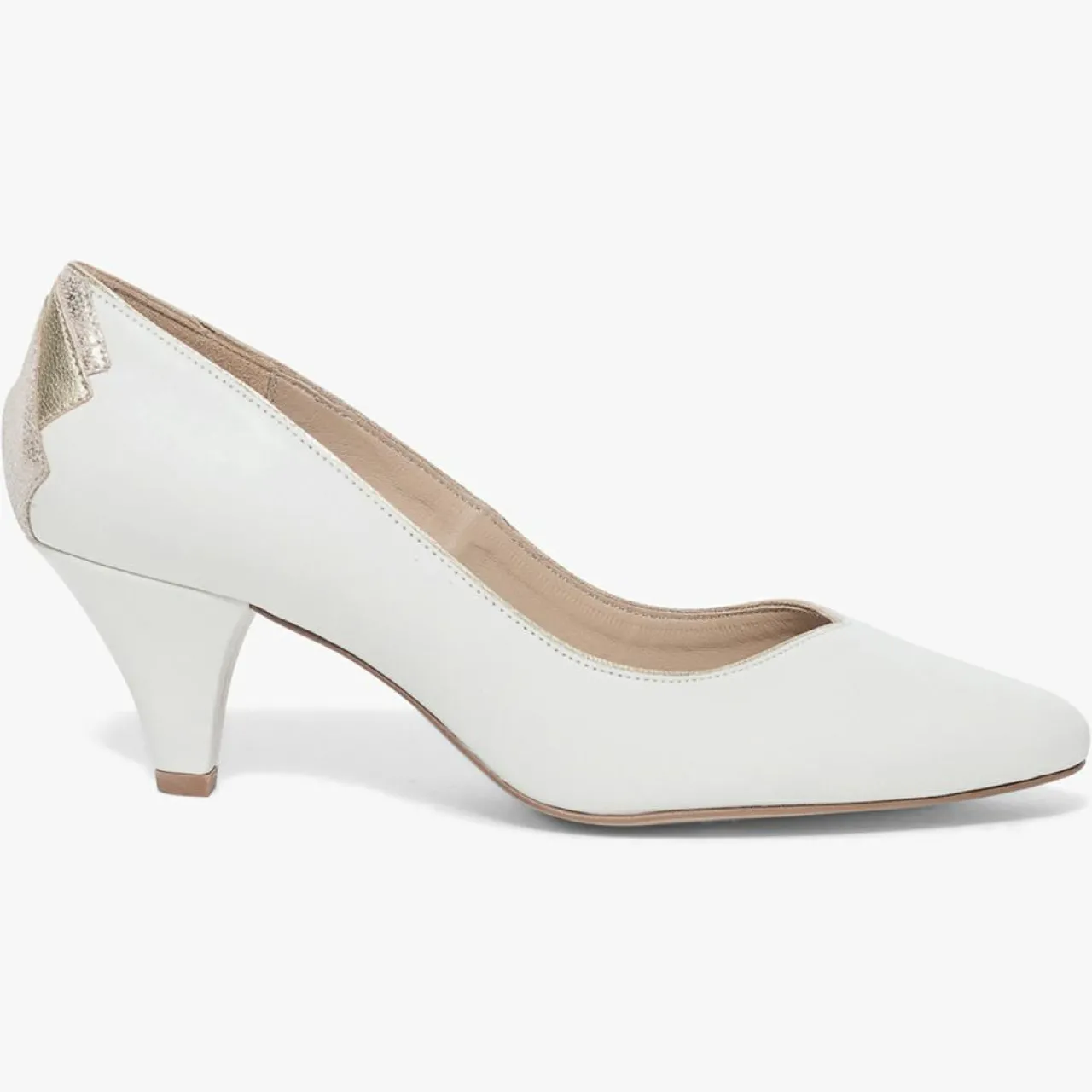 Escarpins en Cuir Izold blancs - Talon 6 cm