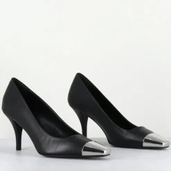 Escarpins en Cuir kecha noirs - Talon : 7.5cm