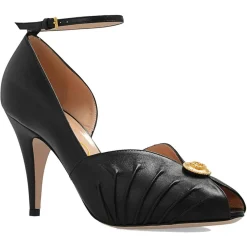 Escarpins en Cuir noirs - Talon 10 cm