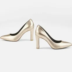 Escarpins en Cuir Romanne platine - Talon 9 cm