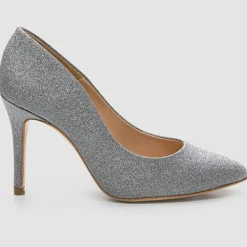 Escarpins Makea argentés - Talon 8 cm
