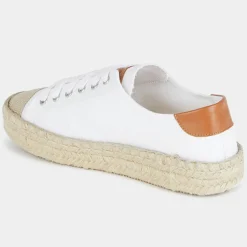 Espadrilles en Cuir Danny blanches