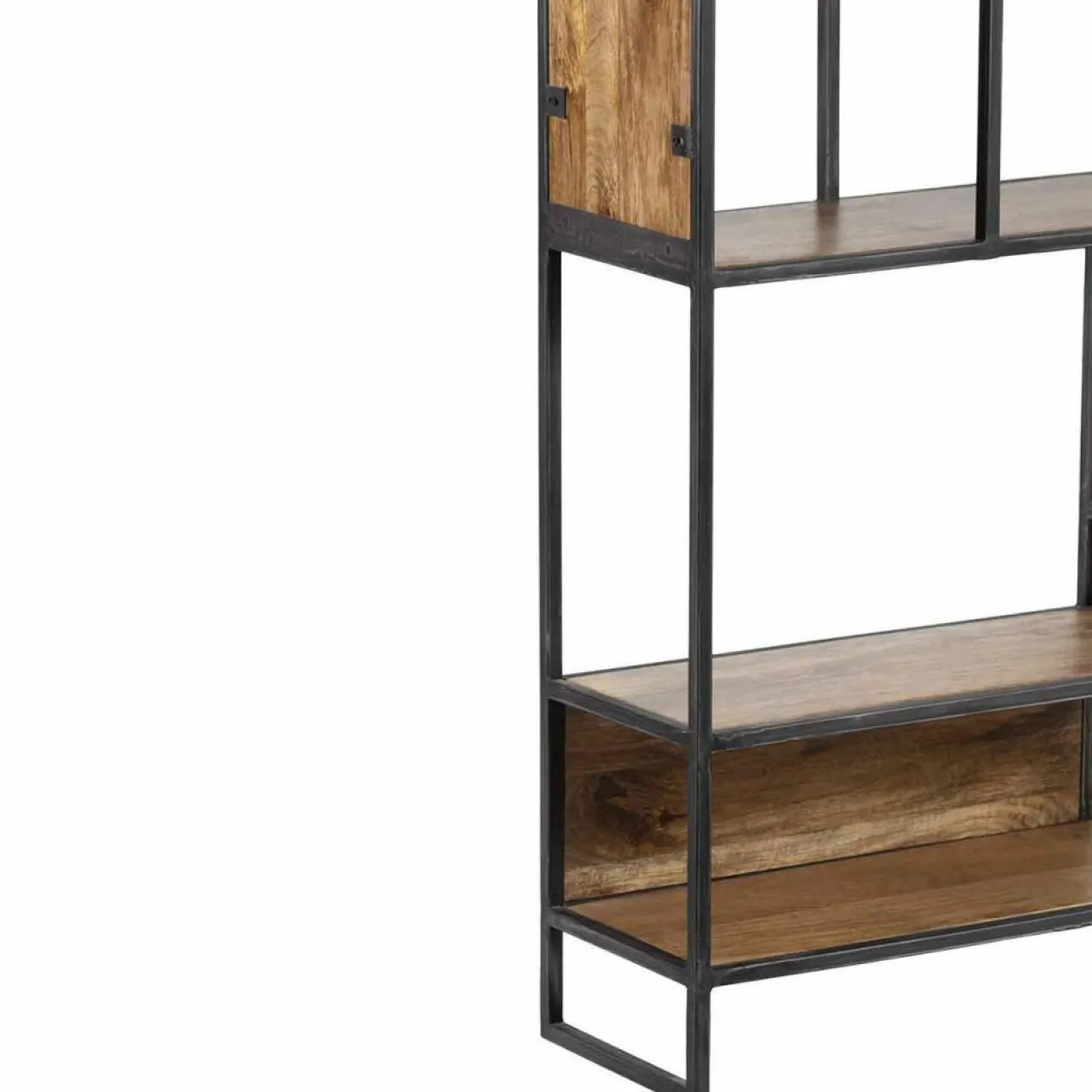 Etagere destructurée manguier stockholm naturel ciré - 110x25x125 cm