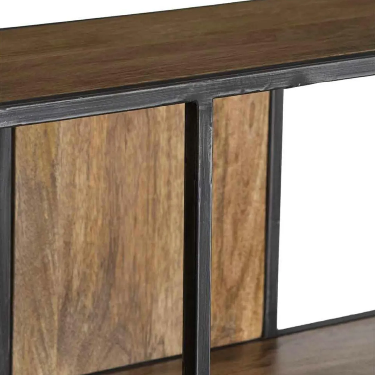 Etagere destructurée manguier stockholm naturel ciré - 110x25x125 cm