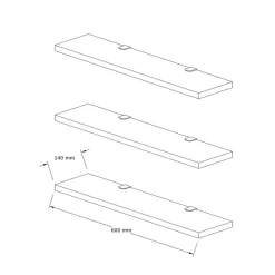 Etagère murale Boss blanche