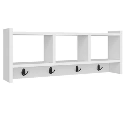 Etagère porte-manteau Star blanche - 75.6x35x22 cm