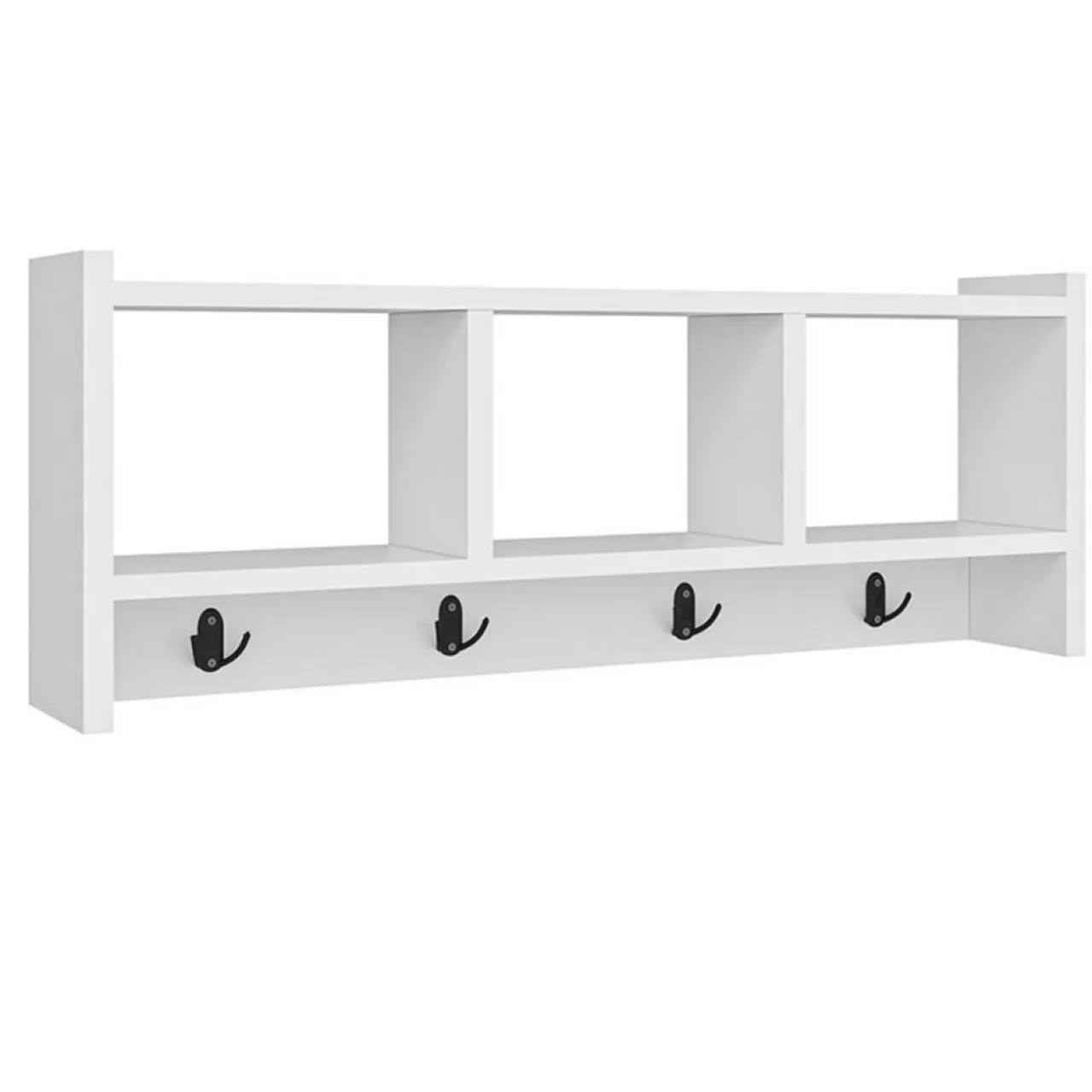 Etagère porte-manteau Star blanche - 75.6x35x22 cm