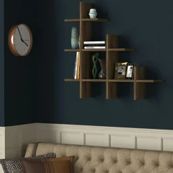 Etagère Pretino noyer - 81x80x18 cm