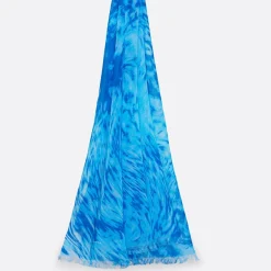 Etole en Coton Bio ciel - 70x200 cm