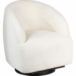 Fauteuil pivotant gubi blanc - 74x74x79 cm