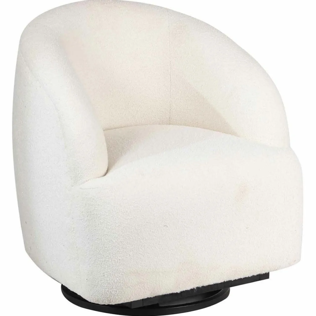 Fauteuil pivotant gubi blanc - 74x74x79 cm