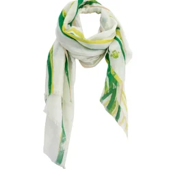 Foulard en Lin et Coton Paradisie ecru - 70x190 cm