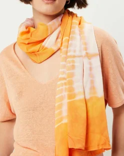 Foulard Livia tie and dye orange - 184x74 cm