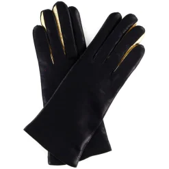 Gants en Cuir d'Agneau doublure Laine Heritage Valois bleu nuit