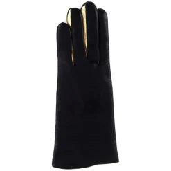 Gants en Cuir d'Agneau doublure Laine Heritage Valois bleu nuit