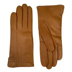 Gants en Cuir d'Agneau doublés Laine Ava camel