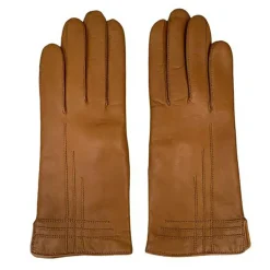 Gants en Cuir d'Agneau doublés Laine Ava camel
