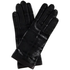 Gants en Cuir d'Agneau doublure Laine Ariana noirs