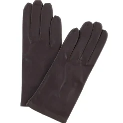 Gants en Cuir d'Agneau doublure Textile Fanny camel