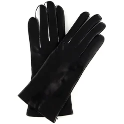 Gants en Cuir d'Agneau doublure Laine Heritage Valois noirs