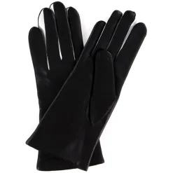 Gants en Cuir d'Agneau doublure Laine Heritage Valois noirs