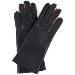Gants en Cuir d'Agneau doublure Laine Heritage Valois gris foncé