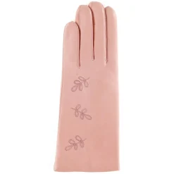 Gants en Cuir d'Agneau doublure Laine Sana péoni rose