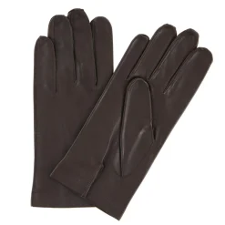 Gants en Cuir d'Agneau non doublés marron