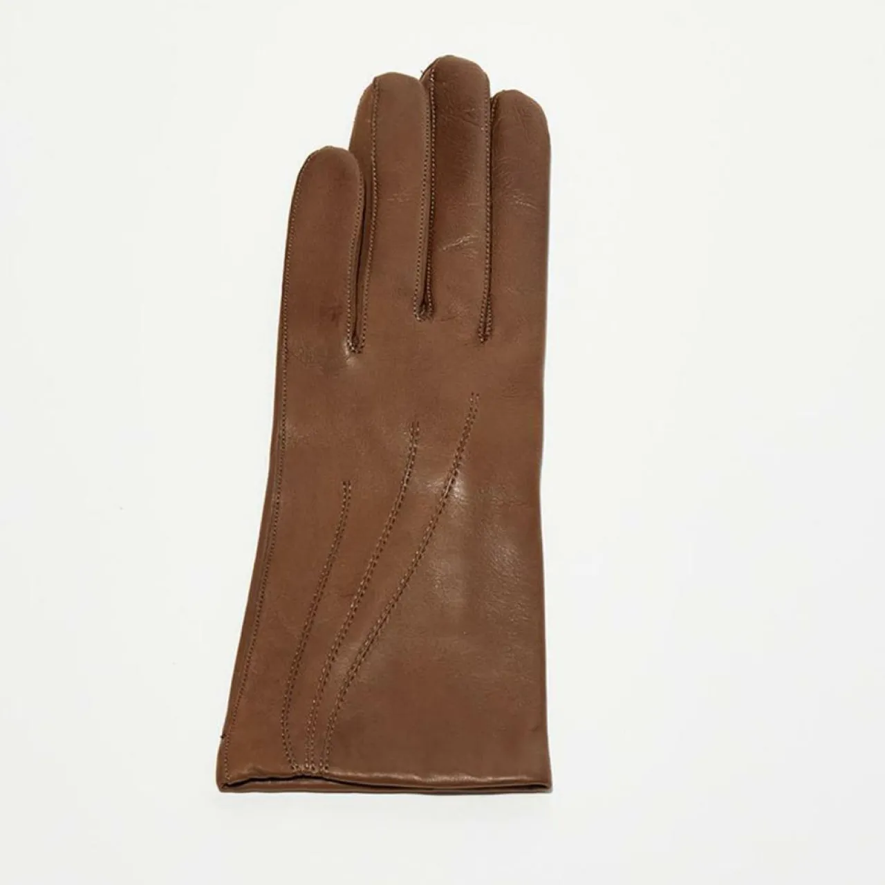 Gants en Cuir d'Agneau Waves taupe