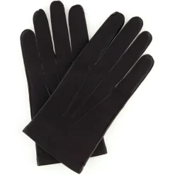 Gants en Cuir de Chèvre Dalton marron foncé