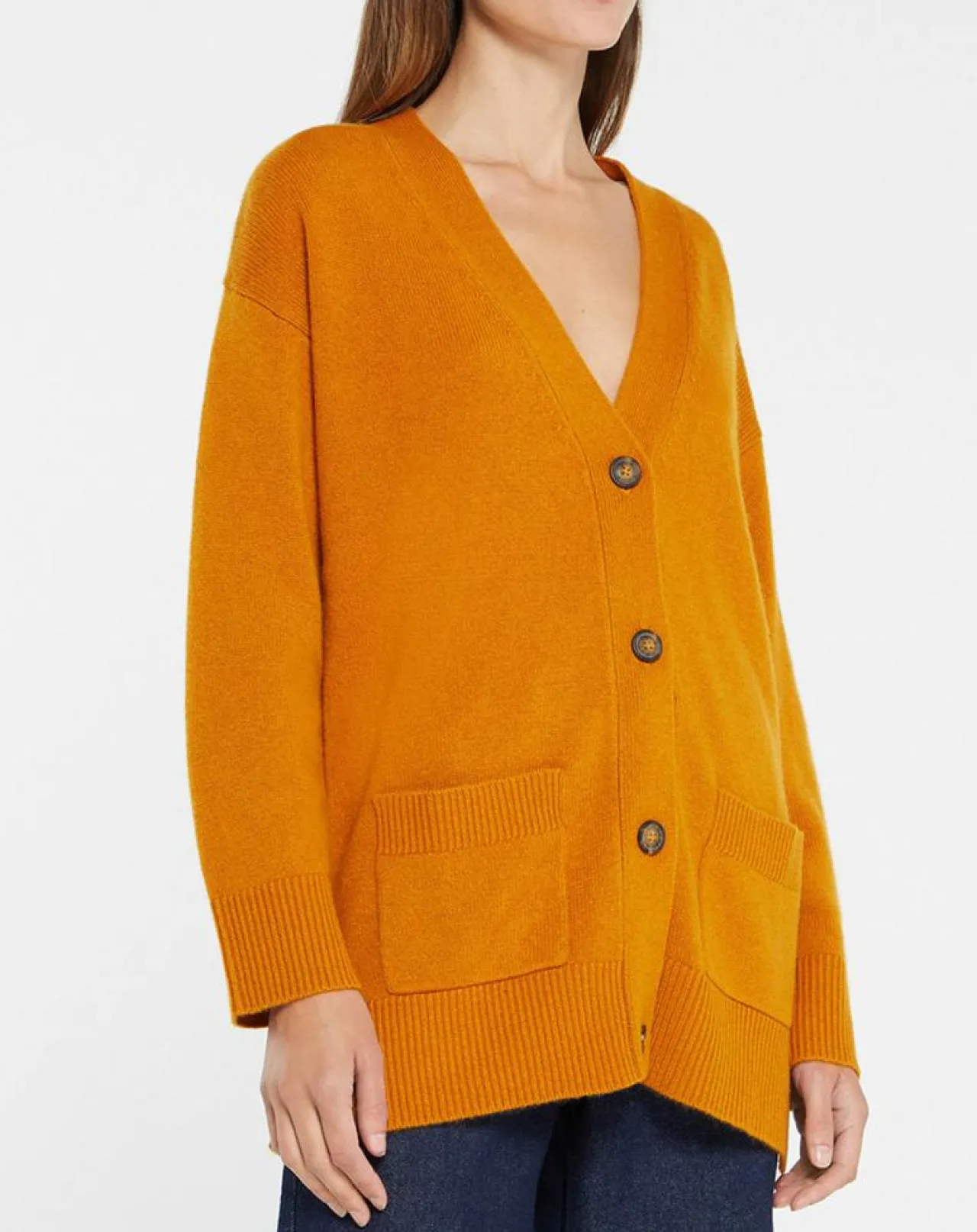 Gilet 100% Cachemire Dira orange