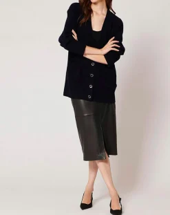 Gilet 100% Laine Georgie marine