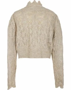 Gilet ajouré Vintage beige