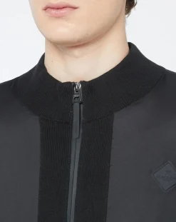 Gilet Bimatière zippé noir