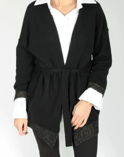 Gilet ceinturé Ciara noir