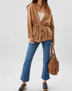 Gilet ceinturé Ciara santal