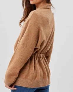 Gilet ceinturé Ciara santal