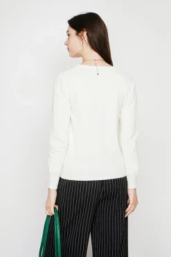 Gilet col ras du cou naturel