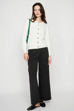 Gilet col ras du cou naturel