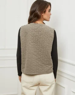 Gilet Diane taupe