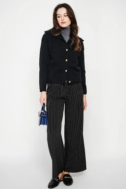 Gilet double col noir