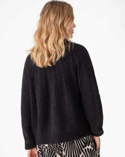 Gilet en Alpaga & Laine mélangés Elise noir