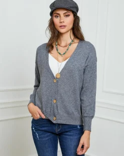 Gilet en Cachemire mélangé Laura gris