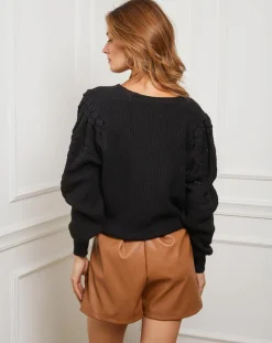 Gilet en Cachemire mélangé Liv noir