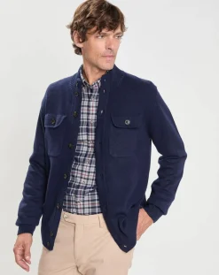 Gilet en Laine & Cachemire bleu marine