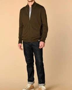 Gilet en Laine mélangée Adel kaki