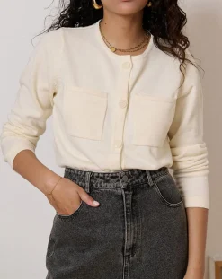 Gilet en Laine mélangée Tim écru