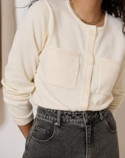 Gilet en Laine mélangée Tim écru